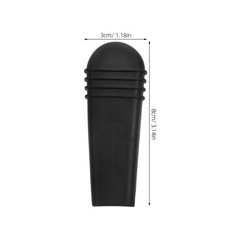 4Pcs Durable Black PVC Wheelchair Brake Extension Handle Covers Replacement