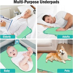 34″x36″ Easy Transfer Bed Pad with Ergonomic Handles – Ideal for Caregivers