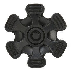 Cane Tips 6 Pillar Design Nonslip Rubber 19mm Crutch Tips with for Walking Stick