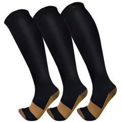 Unisex Adult Moisturizing Energy Plus Easy On Easy Off Copper Compression Socks