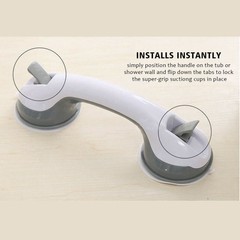 Bath Safety Handle Suction Cup Handrail Grab Bathroom Grip Tub Shower Bar Rail