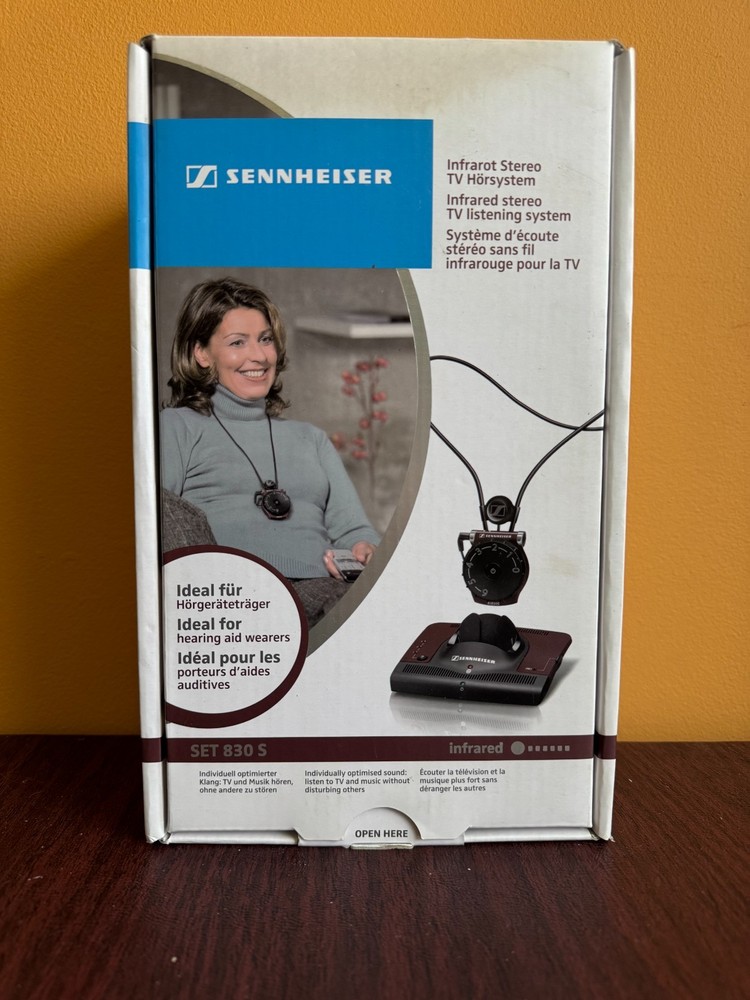 Sennheiser Set 830S Wireless Infrared TV Assistive Listening System Open Box