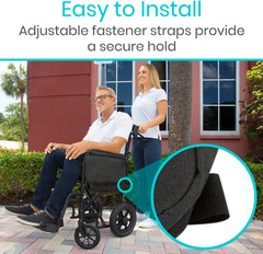 Wheelchair Carry Bag – Arm Rest Pouch for Rollator, Walkers, Power Wheel Chairs
