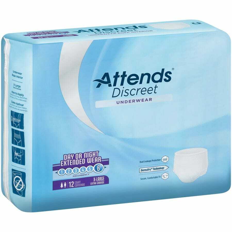 Attends Overnight Protective Underwear, X-Large 58 – 68in CS/48 #APPNT40