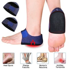 1 Pair Plantar Fasciitis Heel Cups Protectors Arch Wrap Support Foot Pain Relief