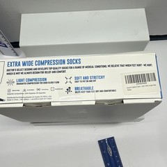 Doctor’s Select Extra Wide Compression Socks/Hose, 3 Pairs, Multicolor