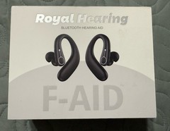 Royal Hearing F-AID Bluetooth Hearing Aid W/ Rechargeable Case – Black
