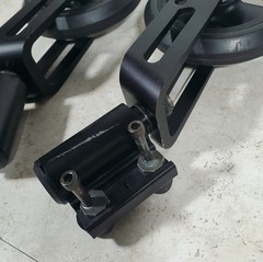 Quickie 2 Folding Manual Wheelchair Caster Wheels With Forks + Mounts