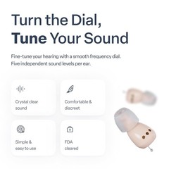 Wireless Rechargeable Over the Counter Hearing Aids Atom One Audien Models