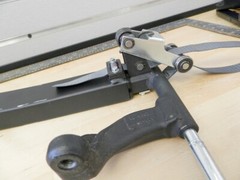 Permobil M3 Corpus power wheelchair legrest support with counter balance