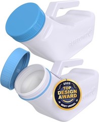 Urinals for Men Spill Proof Portable Pee Bottles with Glow in The Dark Lid 32..