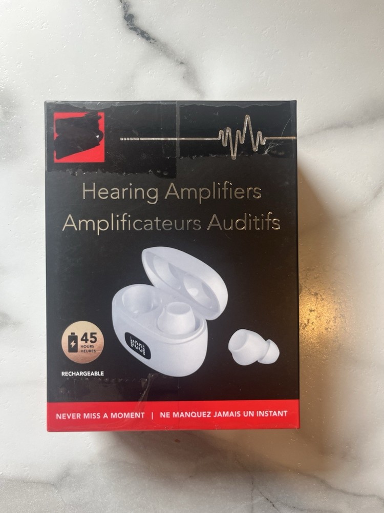 Hearing Aids/Hearing Amplifiers RCA, 45 Hour Battery Life, Rechargeable, NEW