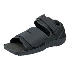 McKesson Black Post-Op Shoe Medium Contact Closure Straps 155-79-81235