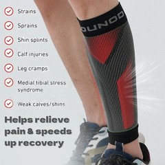 Calf Sleeves Leg Support Compression Socks Running Shin Splint Varicose Vein US