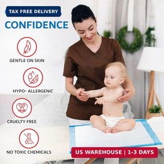 Henry Schein Disposable Underpad, 23″ x 24″, Light Absorbency, 100 Ct | 100 Unde