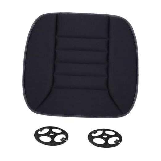 Car Seat Cushion Pad, Memory Foam Automotive Butt Cushion with Non-Slip Black