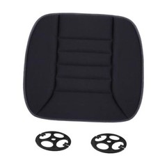 Car Seat Cushion Pad, Memory Foam Automotive Butt Cushion with Non-Slip Black