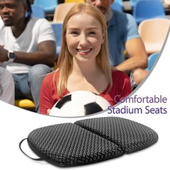 Foldable Gel Seat Cushion for Travel, Portable Chair Cushion of Airy Cooling …
