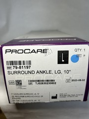 New Procare Surround Ankle Brace 10″ Large Left 79-81197 Black