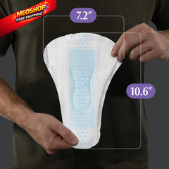 Depend Guards Incontinence Pads for Men, Overnight One Size, White