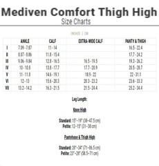 Medi Comfort Thigh High, Open Toe, Petite, w/Lace Band, (Size: IV) 30-40mmHg San