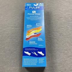 Powerstep Pulse Plus Met Insoles Mens 10-10.5 G Full Length Orthotics Support