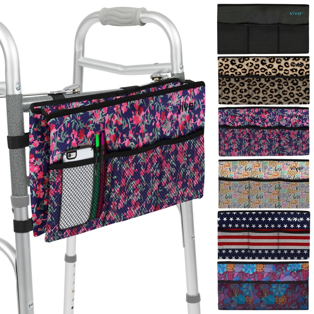 Walker Bag – Accessories Wheelchair Basket Pouch (Water Resistant) – Seniors Cad