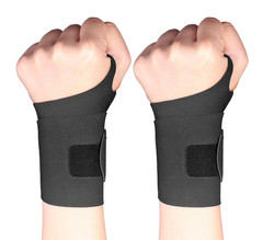 2 Pack Wrist Brace Support Carpal Tunnel Arthritis Tendonitis Compression Wrap B