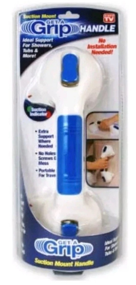 Get a Grip Handle Support For Shower & Tub Safety Suction Mounted