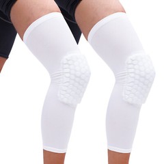Honeycomb Knee Crashproof Antislip Basketball Leg Long Sleeve Hex Protector Gear