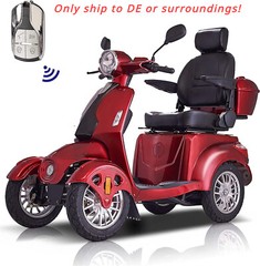 800W Heavy Duty Four Wheel Mobility Scooters for Seniors & Adult 500lbs Capacity