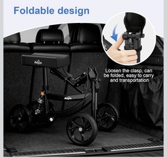 AOJIN Knee Walker Black Model WB-2201
