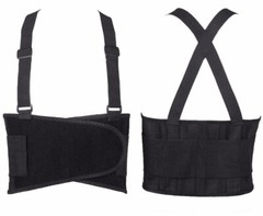 Heavy Duty Weight Lift Lumbar Lower Back Waist Support Belt Brace Suspender Work