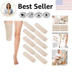 Nude Color Prosthetic Limb Socks – 10 Comfortable Amputee Tube Socks