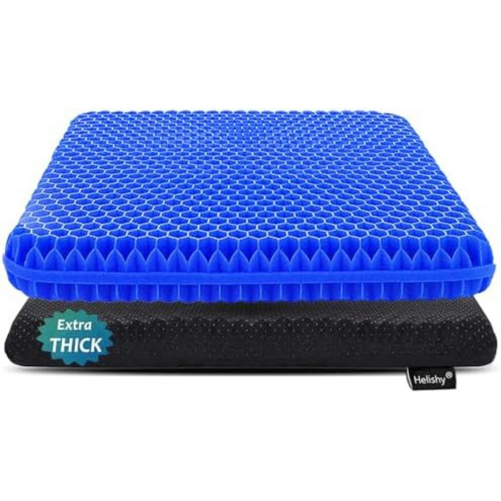 Gel Seat Cushion for Long Sitting Extra Thick Gel Cushion for Wheelchair So…..