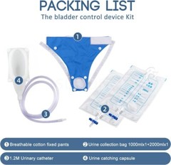3000ml Men Portable Wearable Urinal Urine Bag Collector Toilet Male Travel