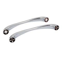 1 Pair 145 mm Hole Center Zinc Alloy Door Handle Back to Back Polished