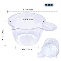 yuntop 200 Pack Disposable Urine Cups, 40ml Collect 40ml, Clear