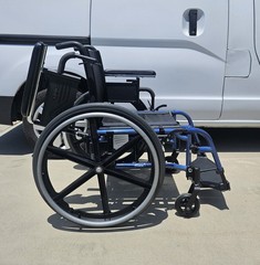NEW – QUICKIE QXI folding WHEELCHAIR 16″ X 16″ Used 16″x16″ Transit
