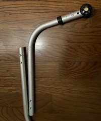 Pair Quickie Wheelchair Anti Tip Bars Sunrise Medical 900732 Wheelie Bar Tubular