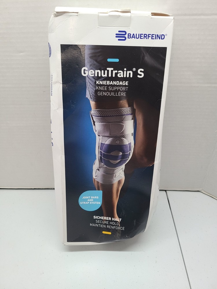 READ DESCRIPTION SEE PHOTOS Bauerfeind GenuTrain S Breathable Knit Knee Brace