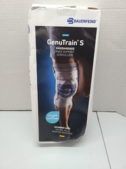 READ DESCRIPTION SEE PHOTOS Bauerfeind GenuTrain S Breathable Knit Knee Brace