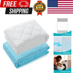Bed Pads Washable Waterproof ,44″x52″ 2 Pack, Heavy Absorbency Reusable Incon…