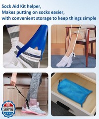 Osanchan Sock Aids for Putting On Socks, No Bending Flexible Sock Aid Device