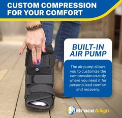 Short Air Walker Cam Fracture Boot Ankle Foot Fracture, Sprains, Injury. New XL