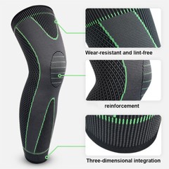 Knee Sleeve Compression Full Leg Brace Support Sport Joint Pain Arthritis Relief