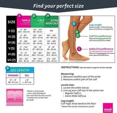 mediven for men select, 20-30 mmHg, Calf High Compression Stockings, Closed Toe