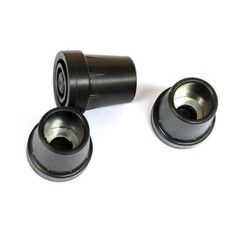Walking Cane Tips 4 Pack Set, No-Slip Cane of Black Rubber Tips 19mm Heavy-Duty
