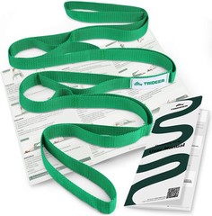 Quality Light Green Stretching Strap for Enhanced Flexibility & Safety