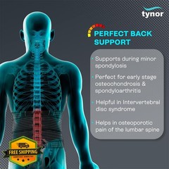 TYNOR Back Brace Lumbar Medium Black